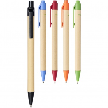 Logotrade corporate gift image of: Berk recycled carton and corn plastic ballpoint pen